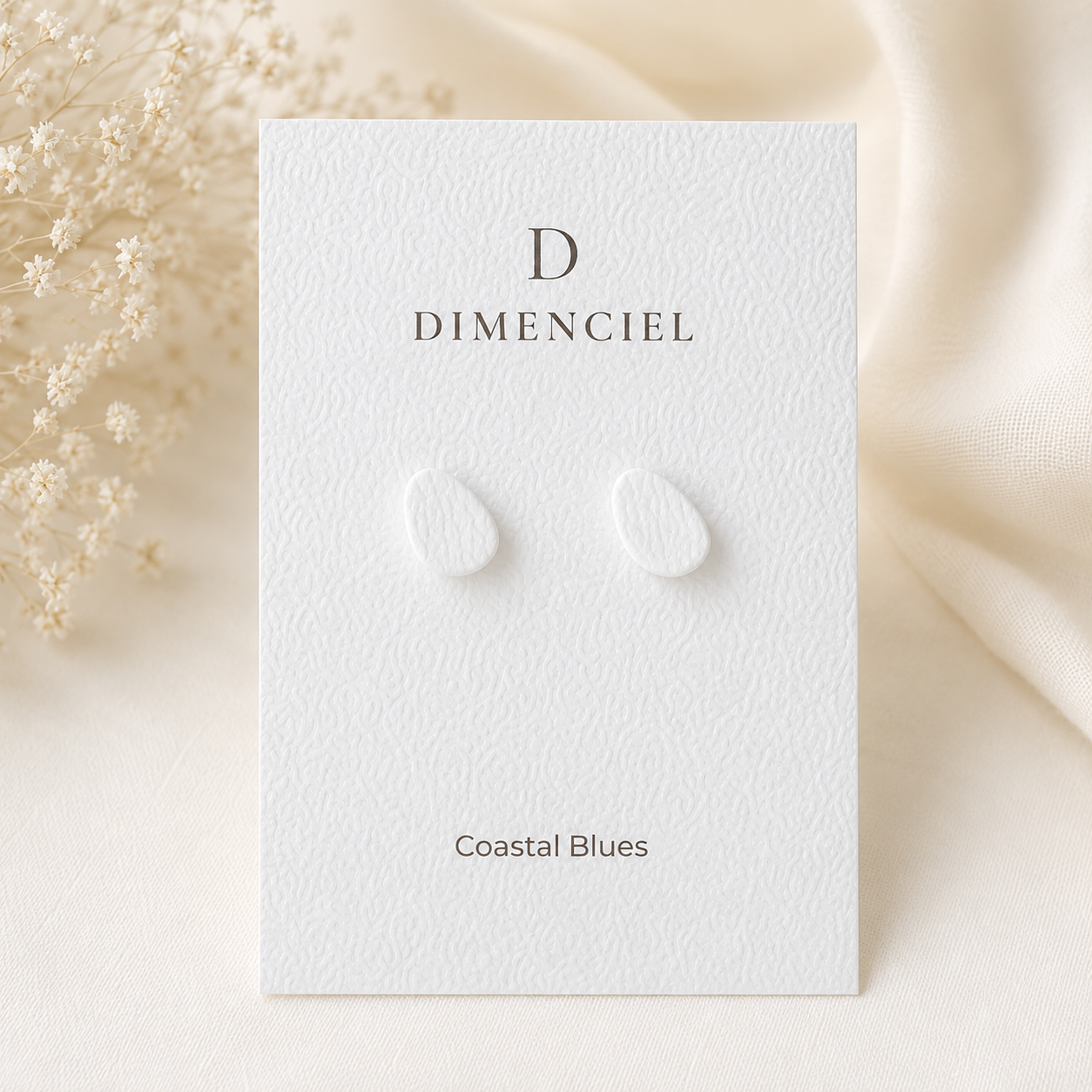 Coastal Blues Pebble Ear Studs Set