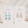The Pebble & Petal Edit in Coastal Blues | Bundle — Pebble Studs Set & Petal Drop Earrings