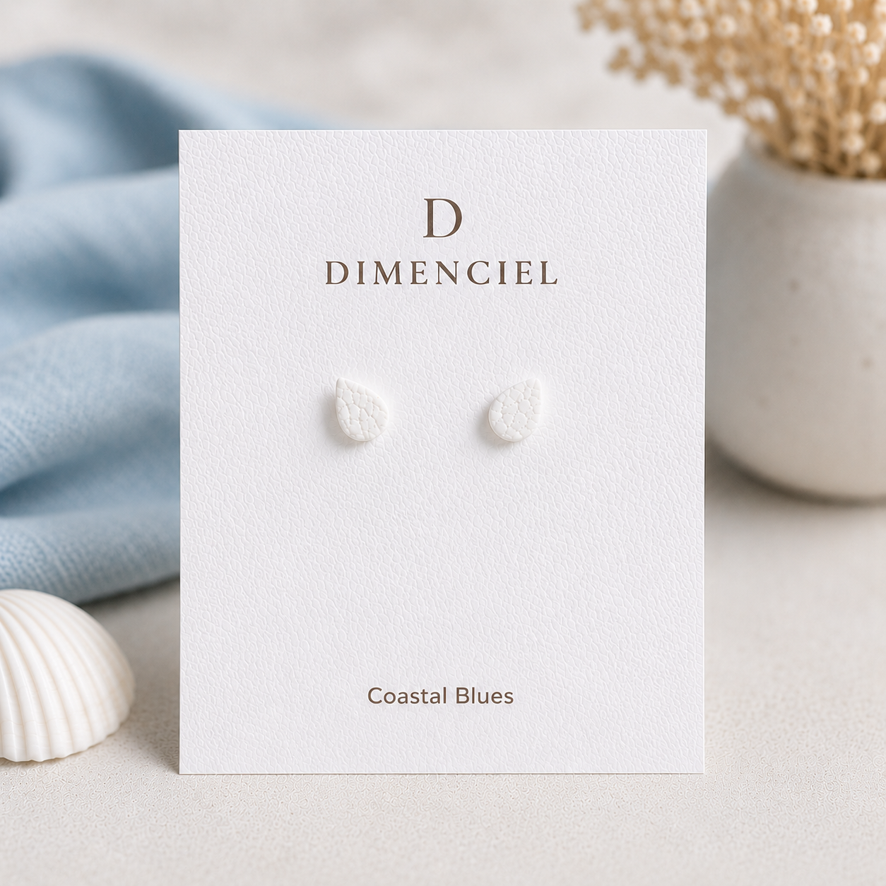 Coastal Blues Teardrop Ear Studs Set
