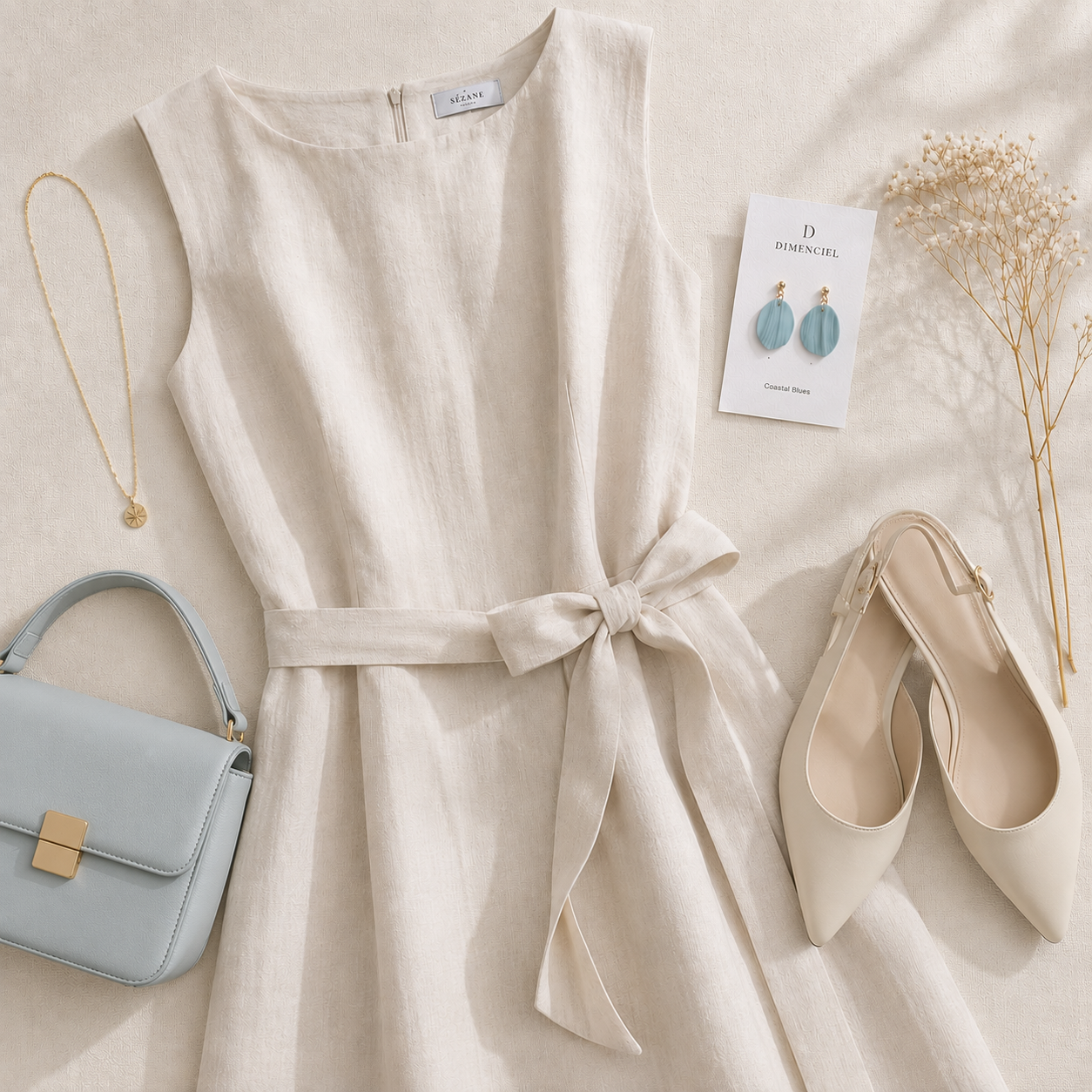 The Callista Drop in Coastal Blues | Petal Drop Earrings