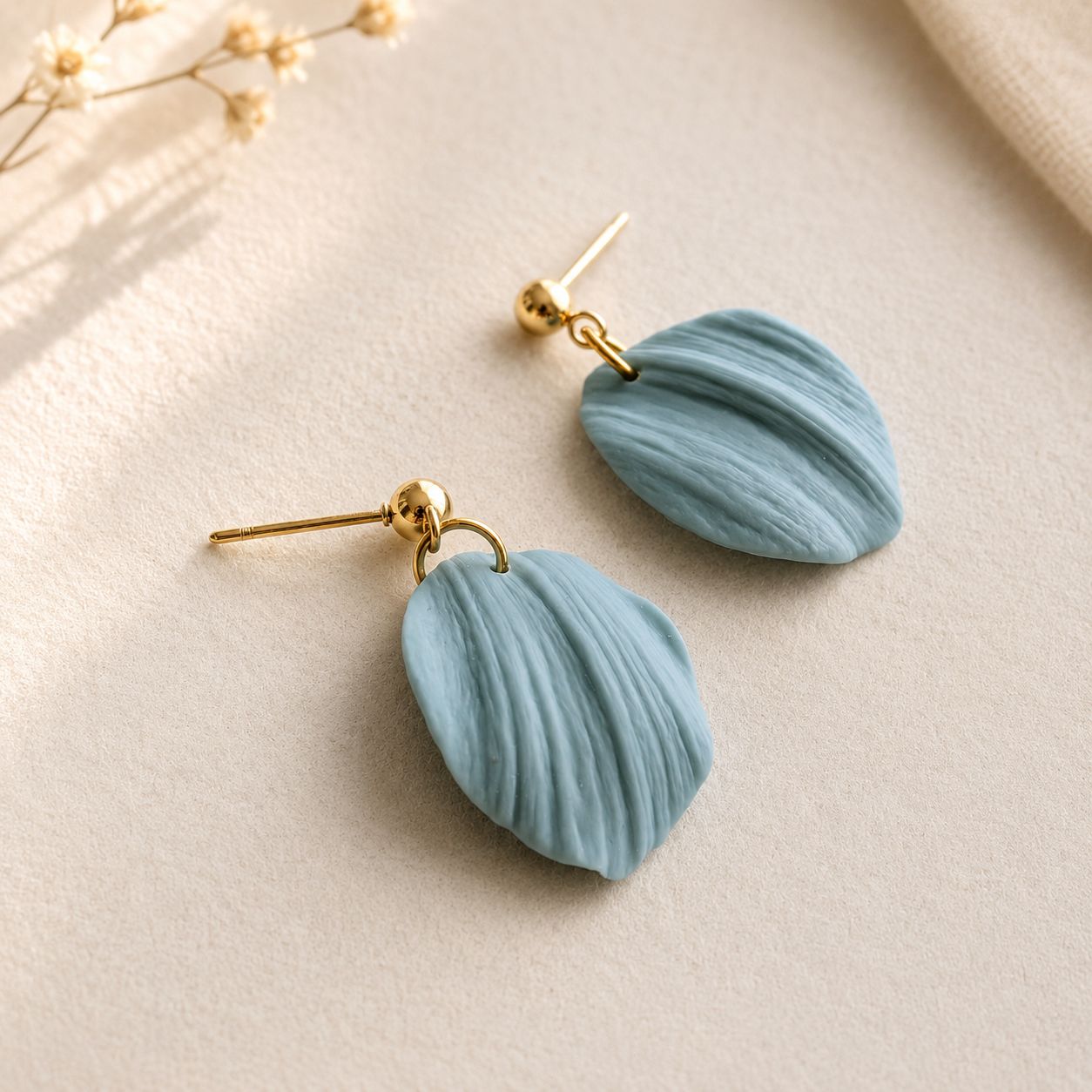 The Callista Drop in Coastal Blues | Petal Drop Earrings