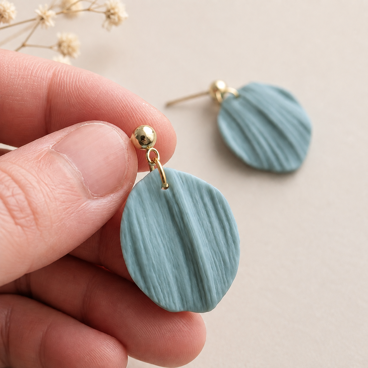 The Callista Drop in Coastal Blues | Petal Drop Earrings