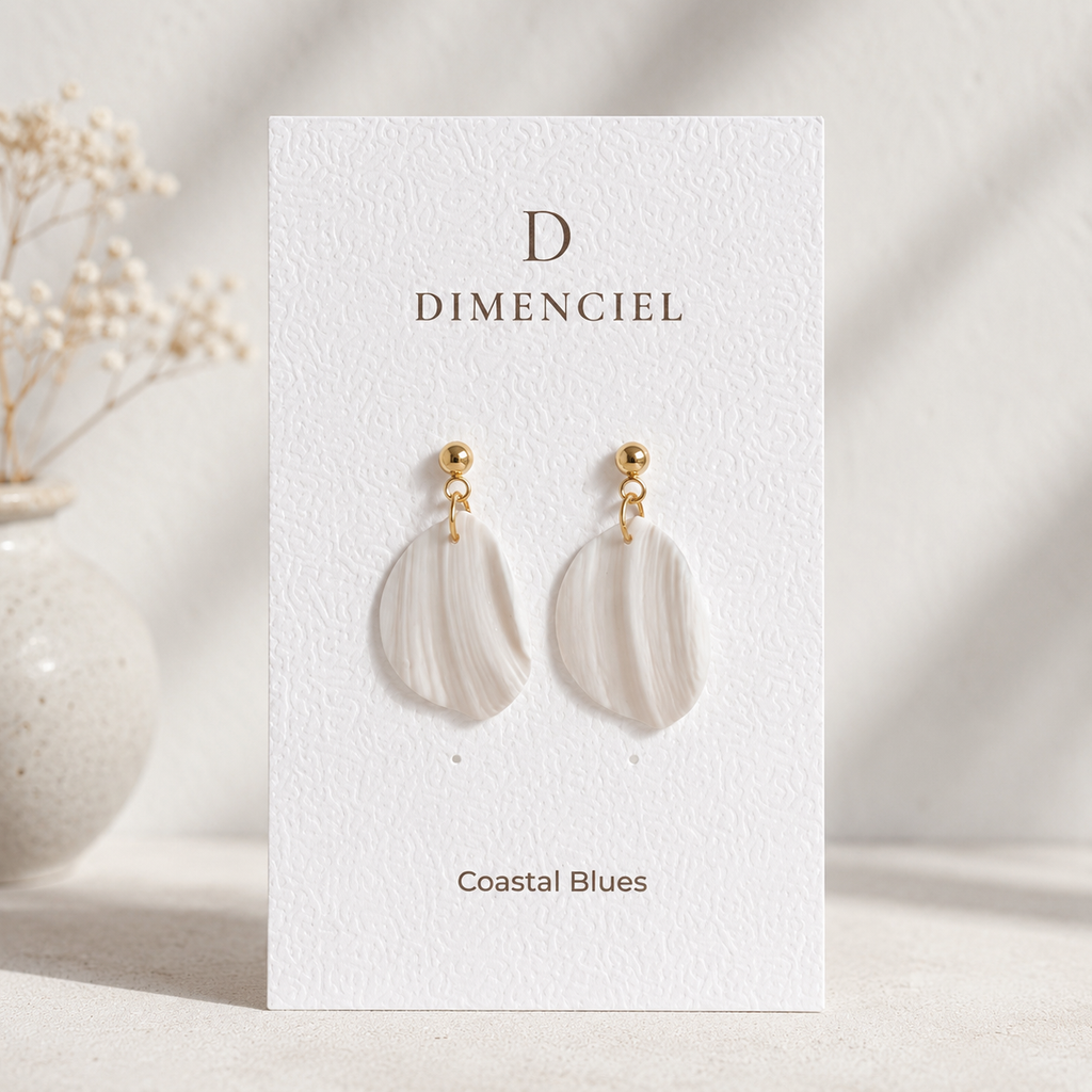 The Callista Drop in Coastal Blues | Petal Drop Earrings
