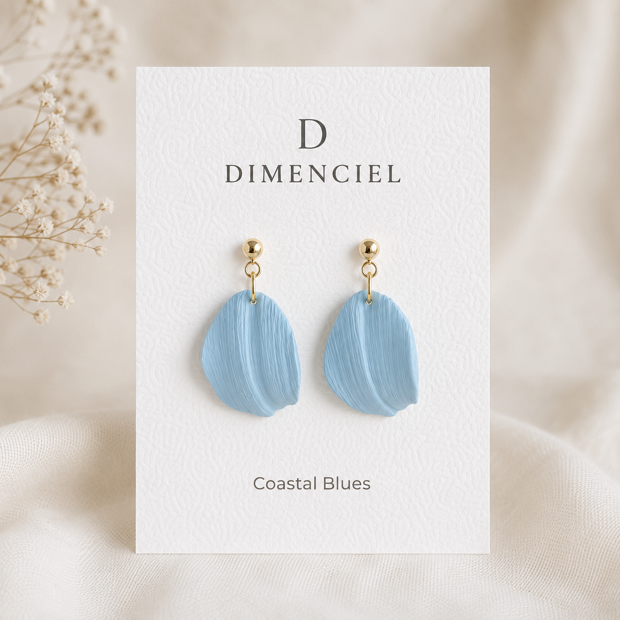 Coastal Blues Petal Drop Earrings