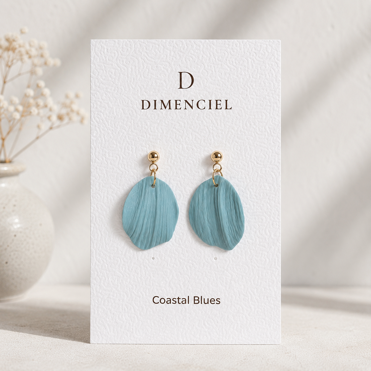 The Callista Drop in Coastal Blues | Petal Drop Earrings