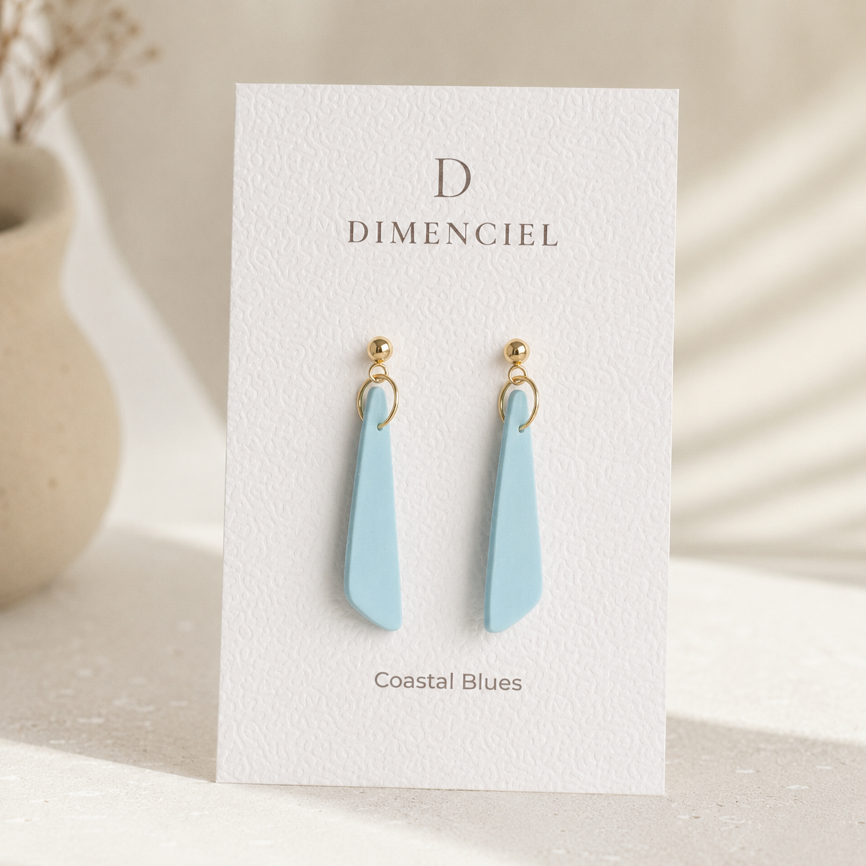 The Tapered Drop in Coastal Blues | Drop Earrings