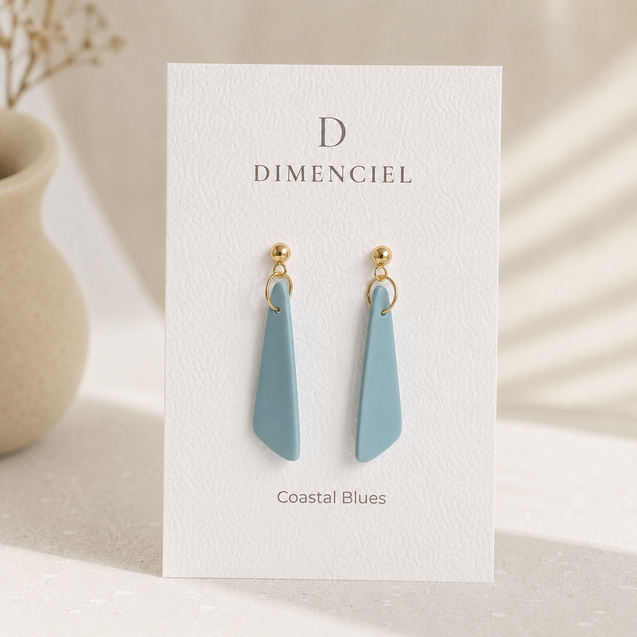 The Tapered Drop in Coastal Blues | Drop Earrings