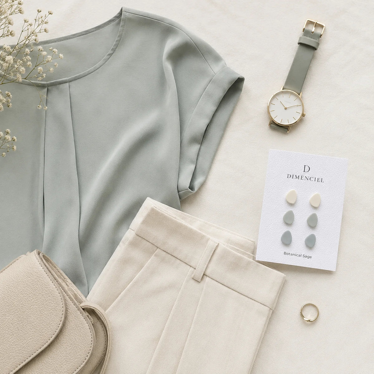 The Organic Pebble Trio | Minimalist Pebble Ear Studs