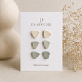 Botanical Sage Triangle Studs Set