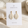 The Callista Drop in Botanical Sage | Petal Drop Earrings