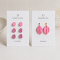 The Pebble & Petal Edit in Dusty Berry | Bundle — Pebble Studs Set & Petal Drop Earrings