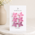 Dusty Berry Lilac Ear Studs Set