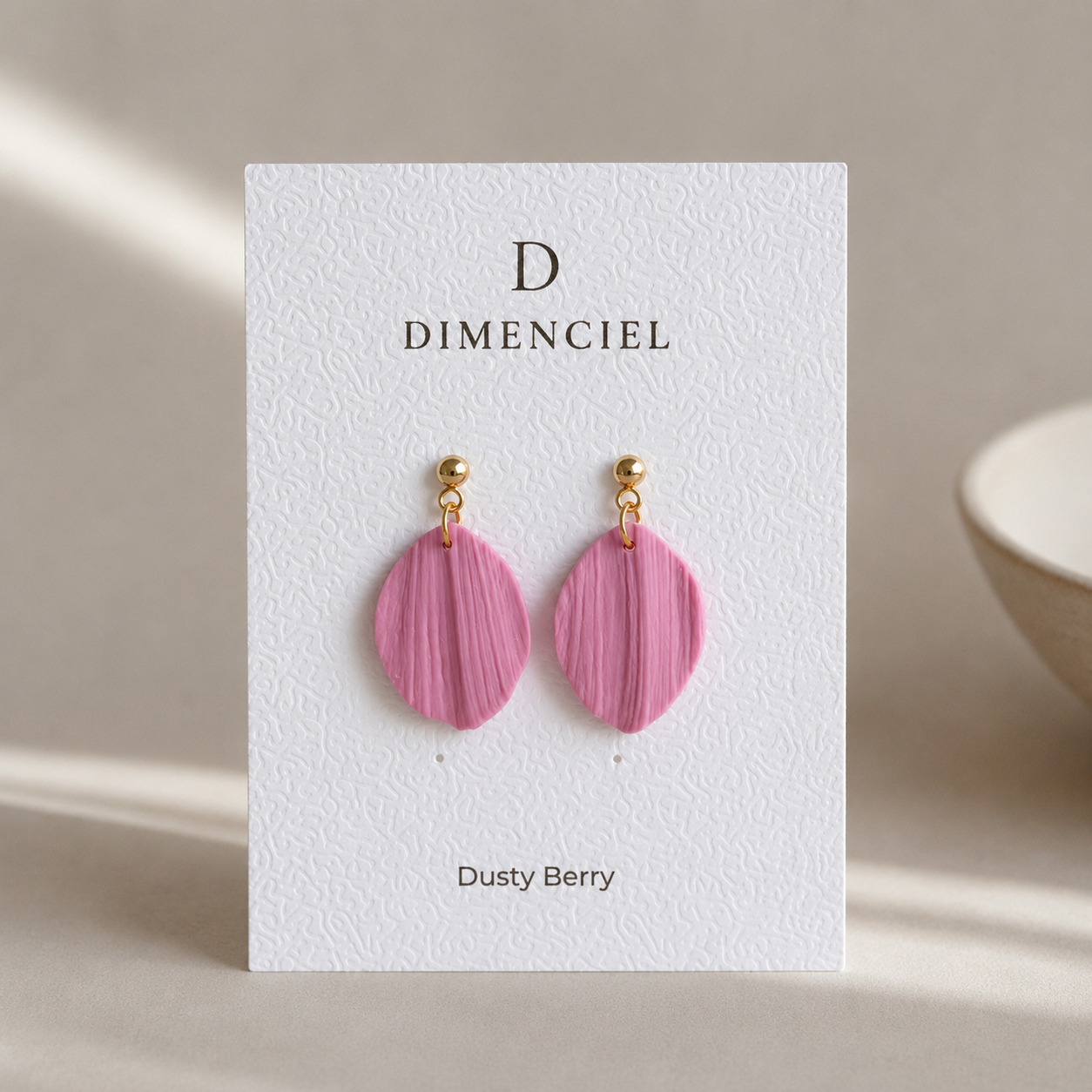 The Callista Drop in Dusty Berry | Petal Drop Earrings