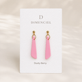 The Tapered Drop in Dusty Berry | Drop Earrings