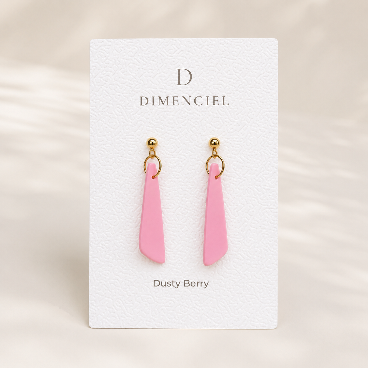 The Tapered Drop in Dusty Berry | Drop Earrings