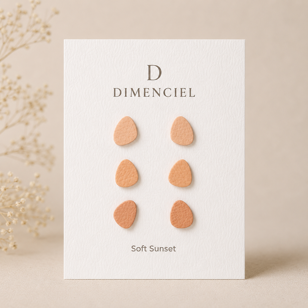 Soft Sunset Pebble Stud Set