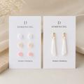 The Orb & Taper Edit in Modern Wedding | Bundle — Circle Studs Set & Drop Earrings