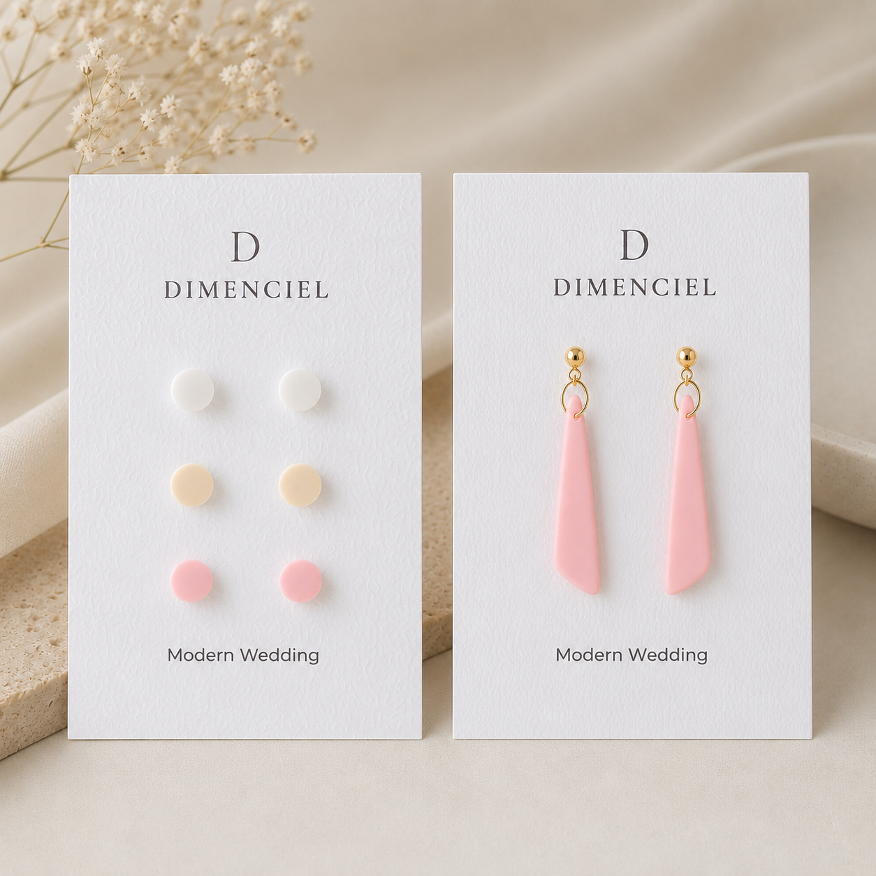 The Orb & Taper Edit in Modern Wedding | Bundle — Circle Studs Set & Drop Earrings