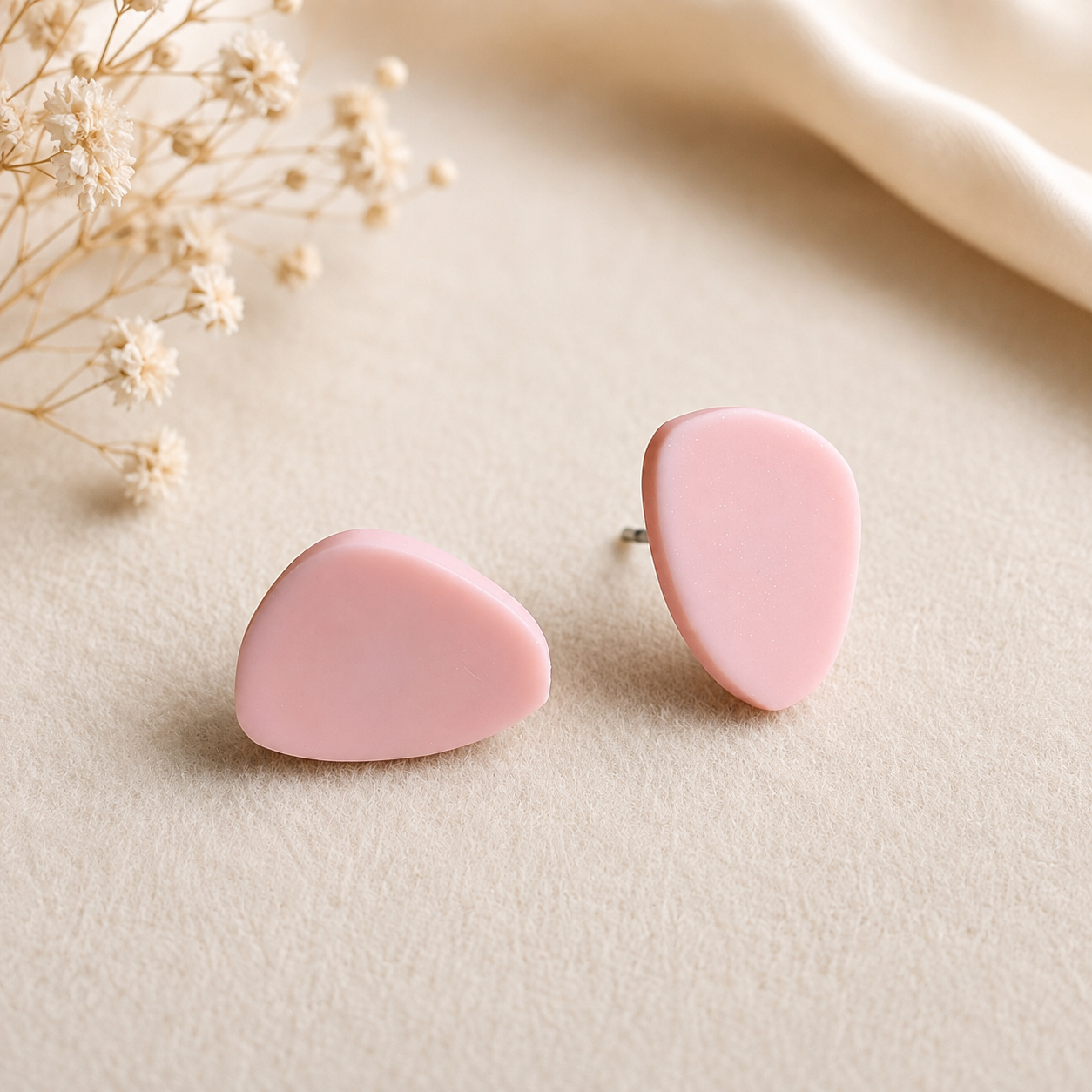 The Micro Pebble Trio in Modern Wedding | Pebble Stud Set
