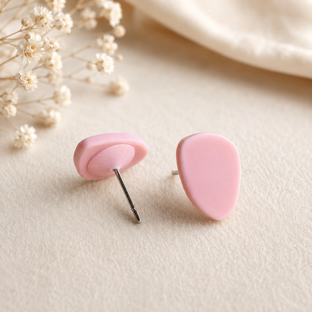 The Pebble & Petal Edit in Modern Wedding | Bundle — Pebble Studs Set & Petal Drop Earrings