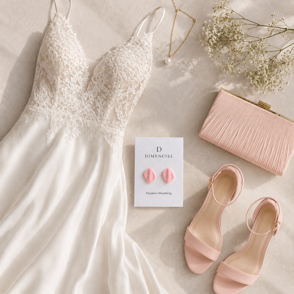 The Organic Pebble in Modern Wedding | Pebble Ear Studs