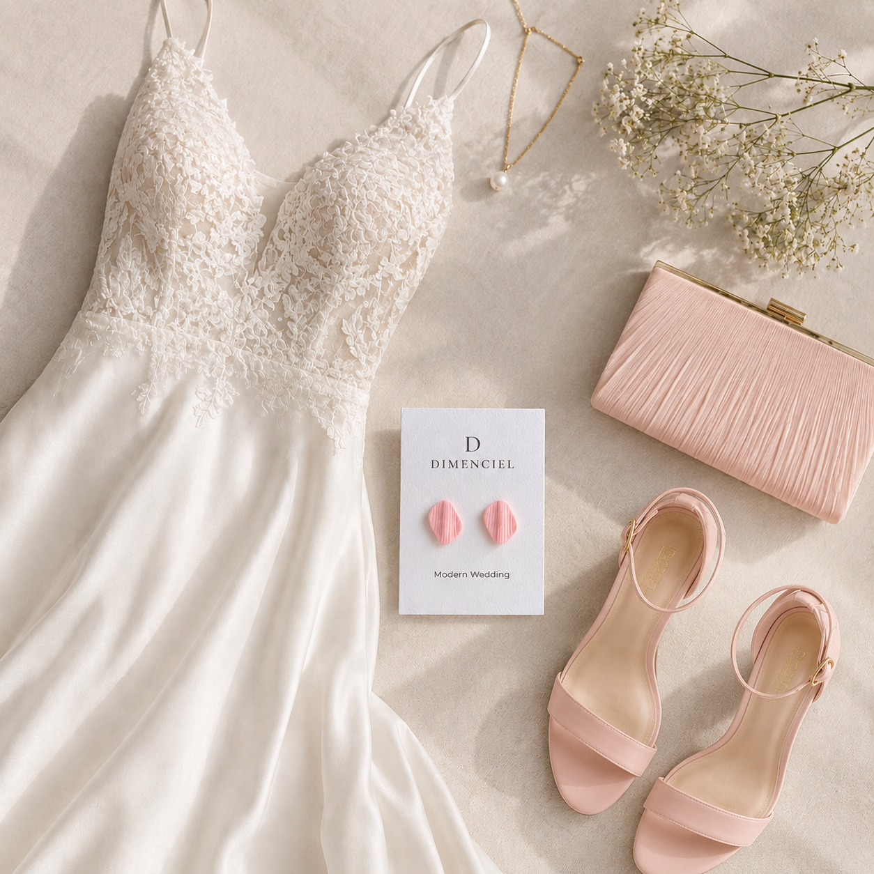 The Organic Pebble in Modern Wedding | Pebble Ear Studs