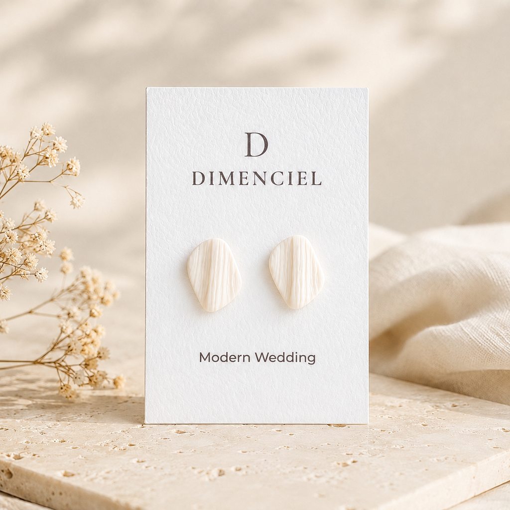 The Organic Pebble in Modern Wedding | Pebble Ear Studs