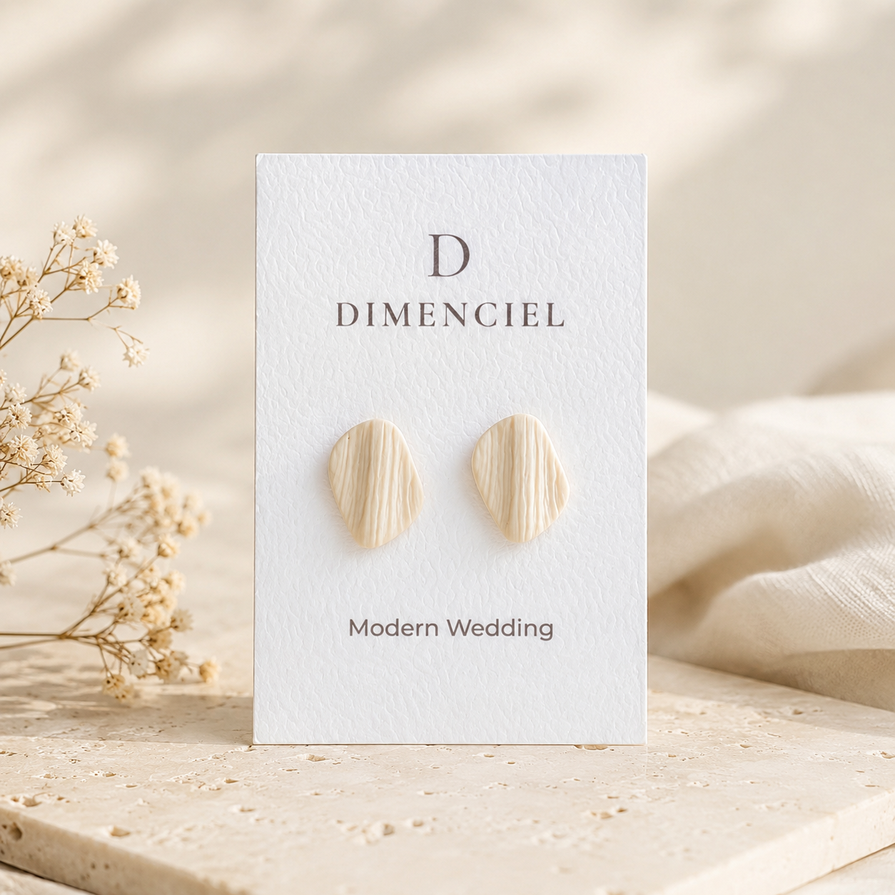 The Organic Pebble in Modern Wedding | Pebble Ear Studs