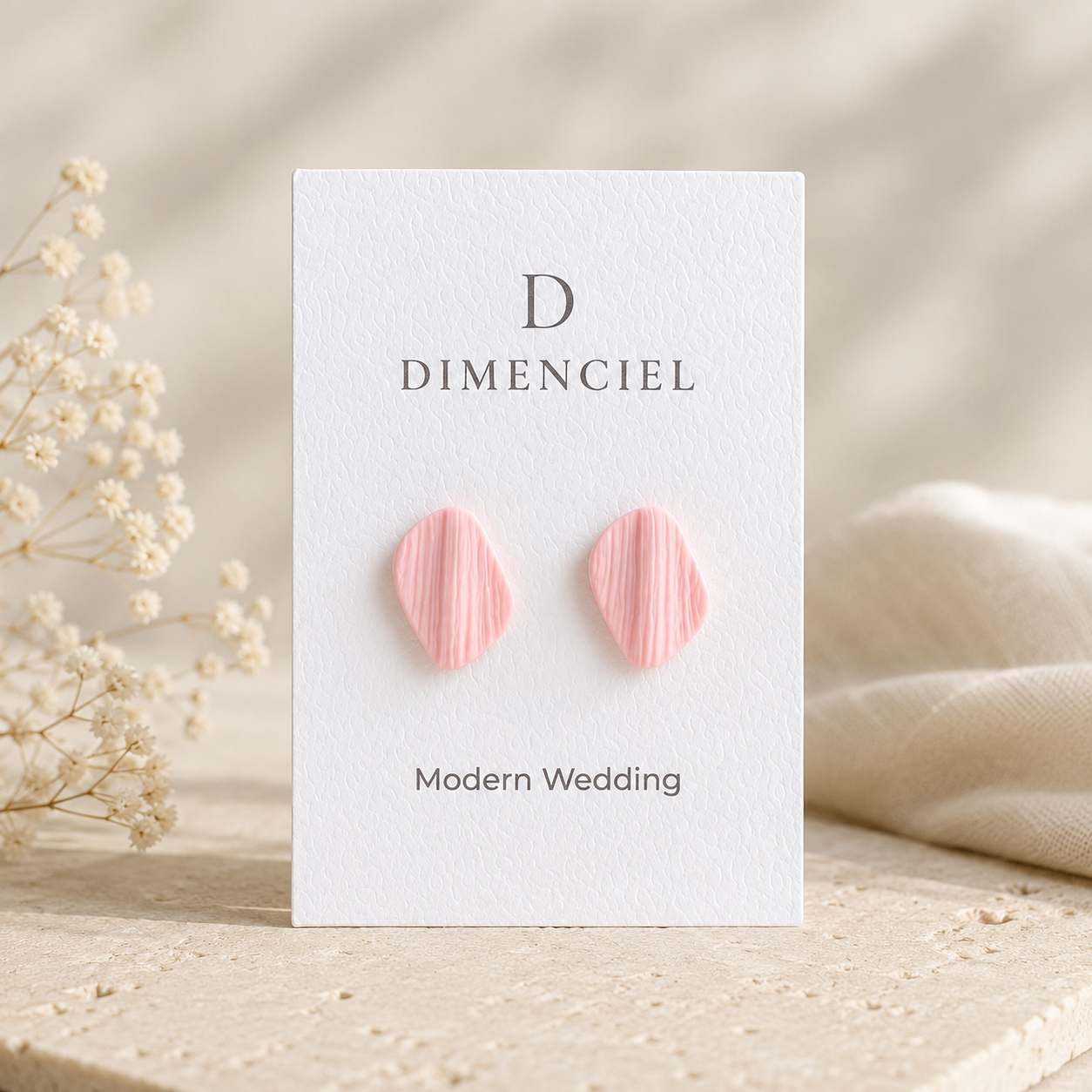 The Organic Pebble in Modern Wedding | Pebble Ear Studs