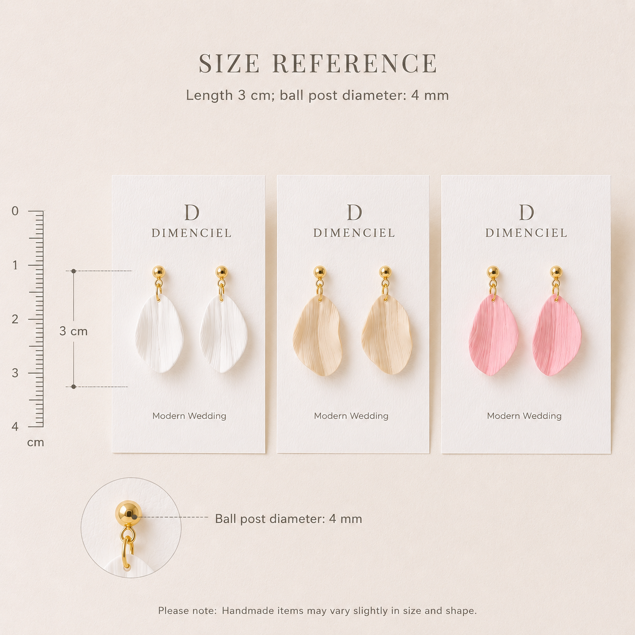 The Pebble & Petal Edit in Modern Wedding | Bundle — Pebble Studs Set & Petal Drop Earrings