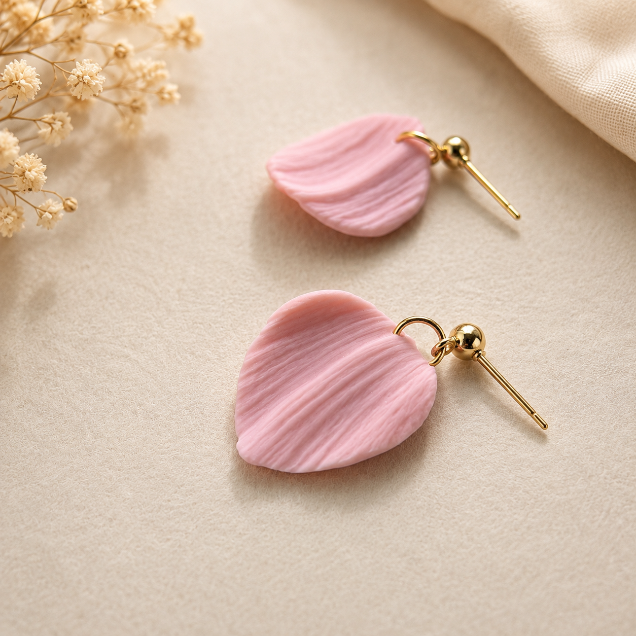 The Callista Drop in Modern Wedding | Petal Drop Earrings