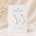 The Callista Drop in Modern Wedding | Petal Drop Earrings