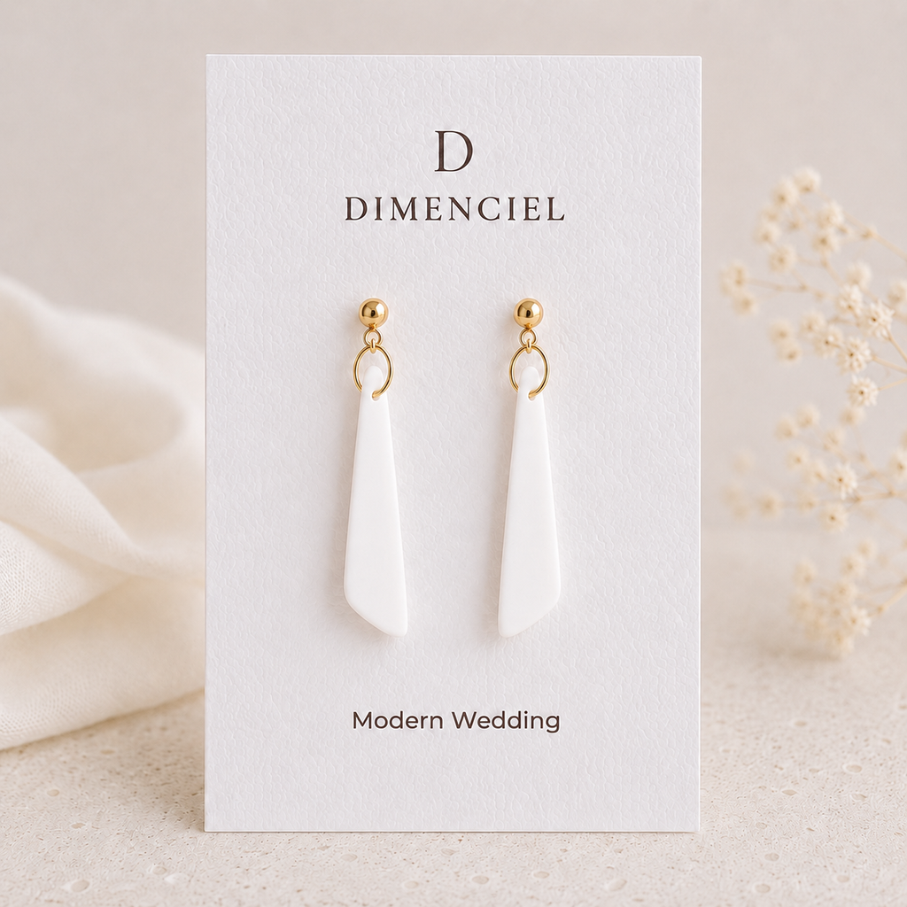 The Tapered Drop in Modern Wedding | Drop Earrings