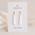 The Tapered Drop in Modern Wedding | Drop Earrings