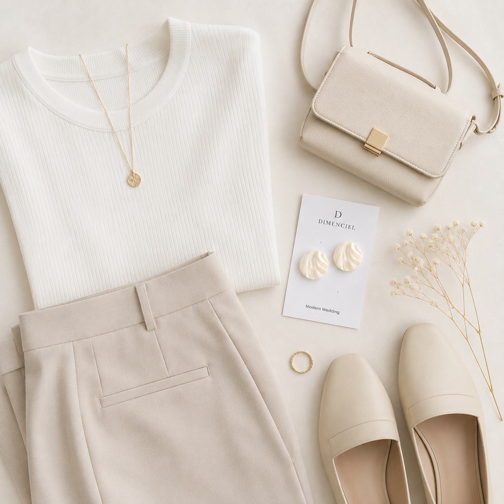 The Swirl Orb in Modern Wedding | Circle Ear Studs