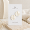 The Swirl Orb in Modern Wedding | Circle Ear Studs