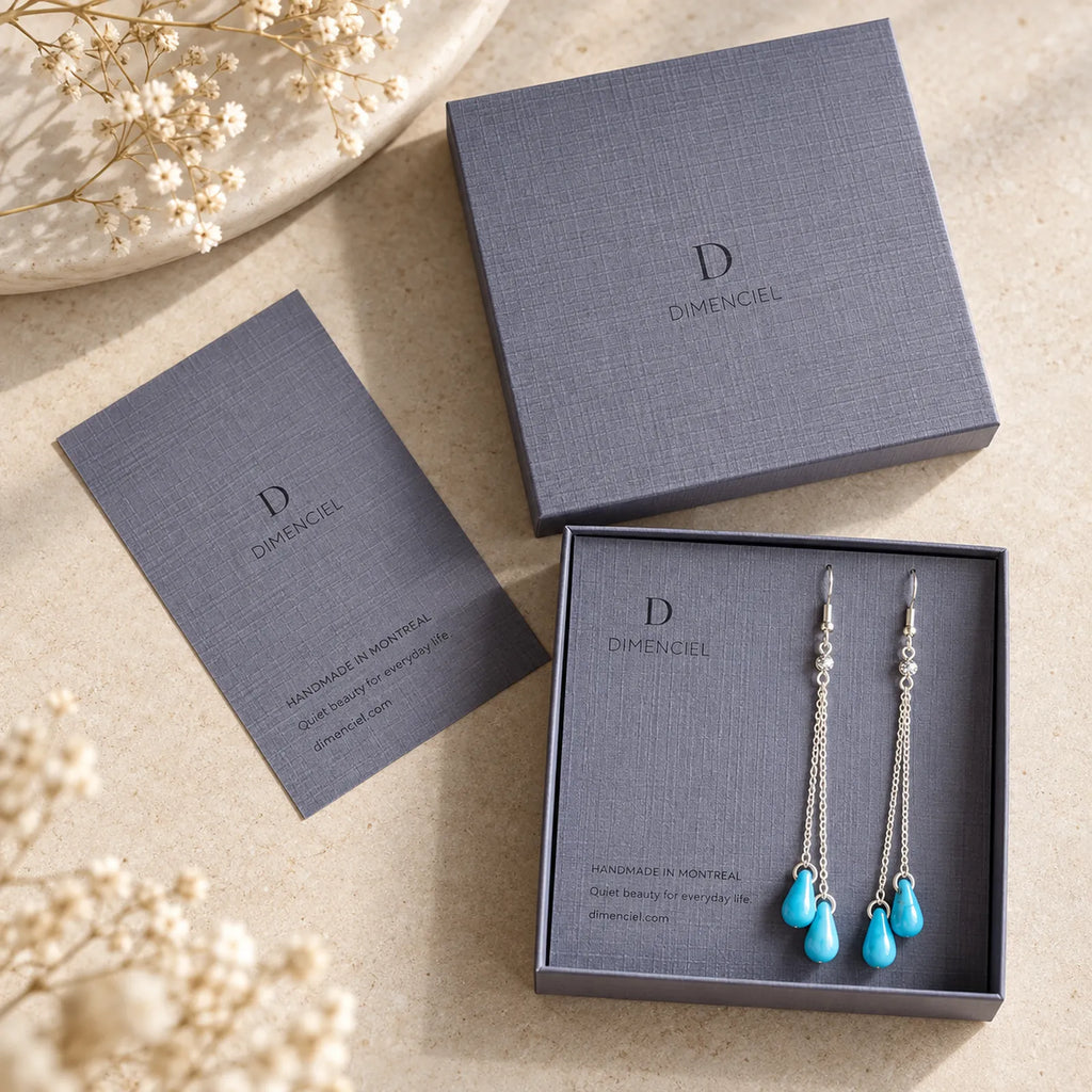 The Turquoise Dangle | Turquoise Teardrop Dangle Earrings