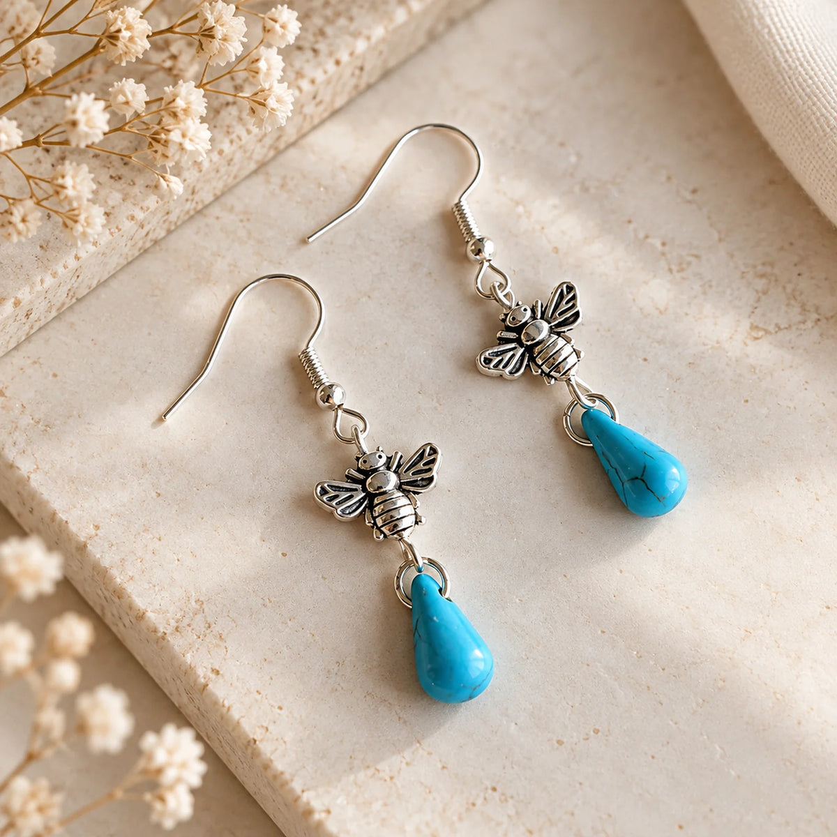 The Turquoise Drop | Turquoise Teardrop Earrings