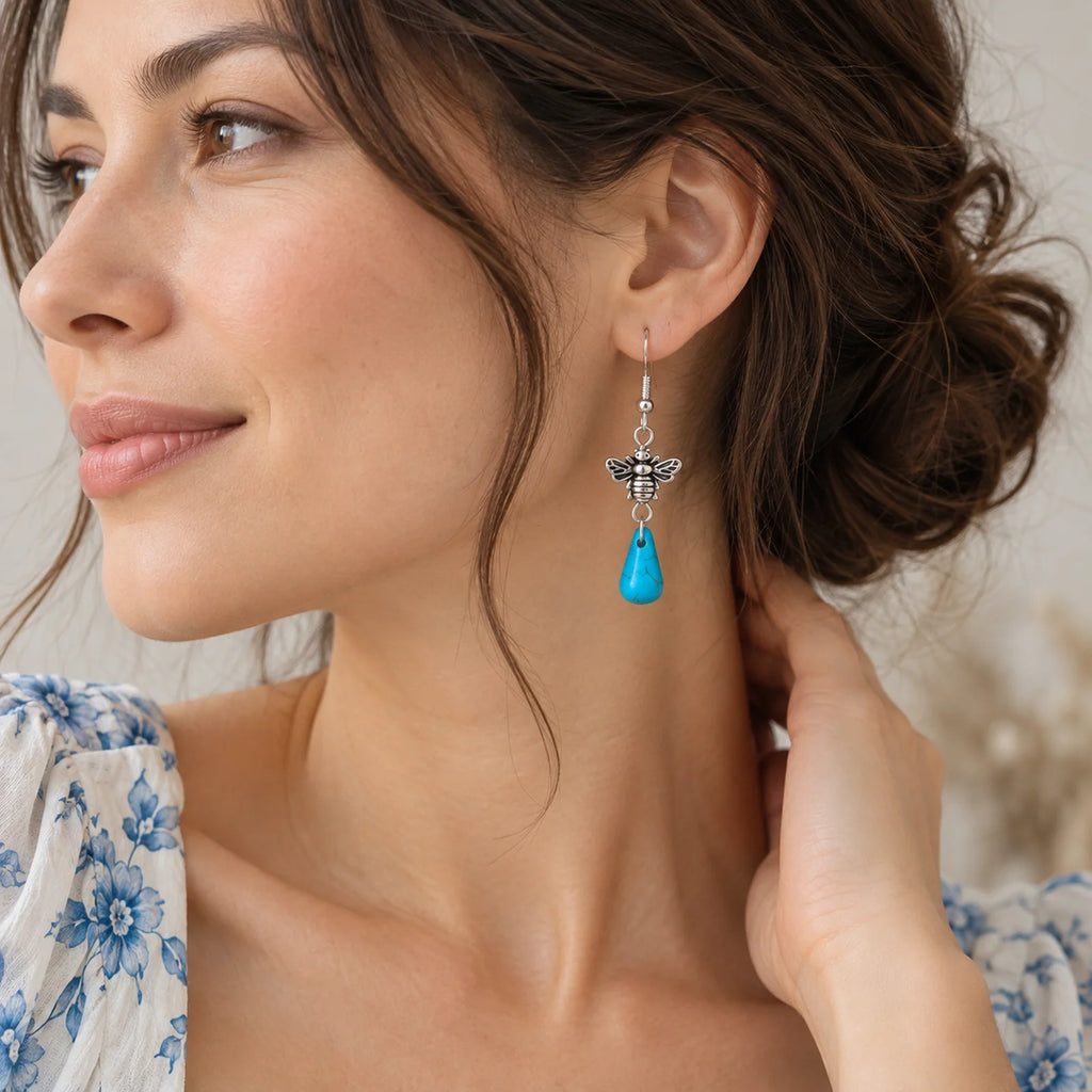 The Turquoise Drop | Turquoise Teardrop Earrings