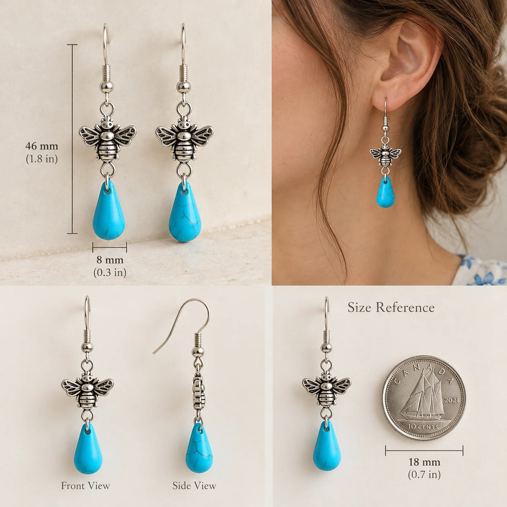 The Turquoise Drop | Turquoise Teardrop Earrings