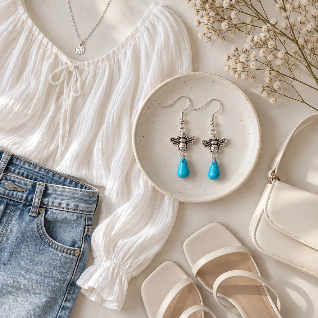 The Turquoise Drop | Turquoise Teardrop Earrings