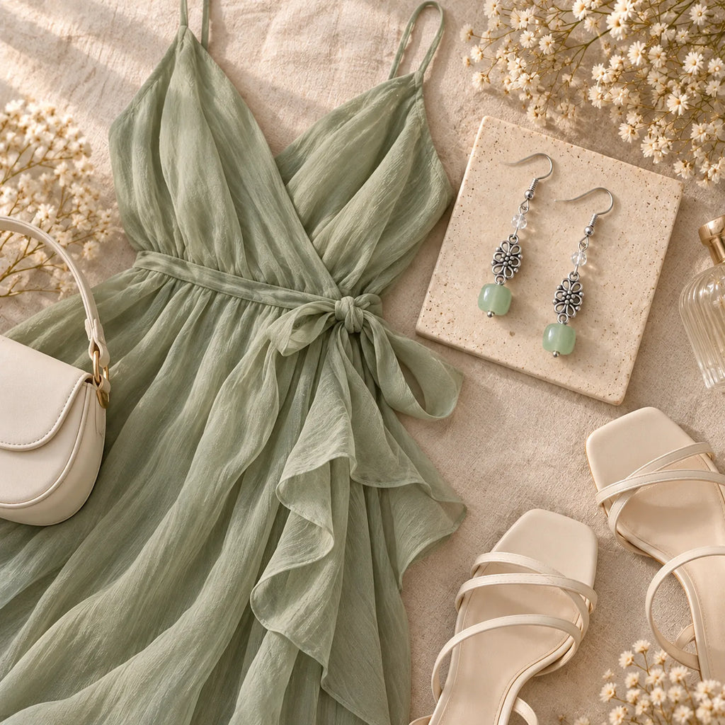 The Dangle Moon | Natural Stone Dangle Earrings