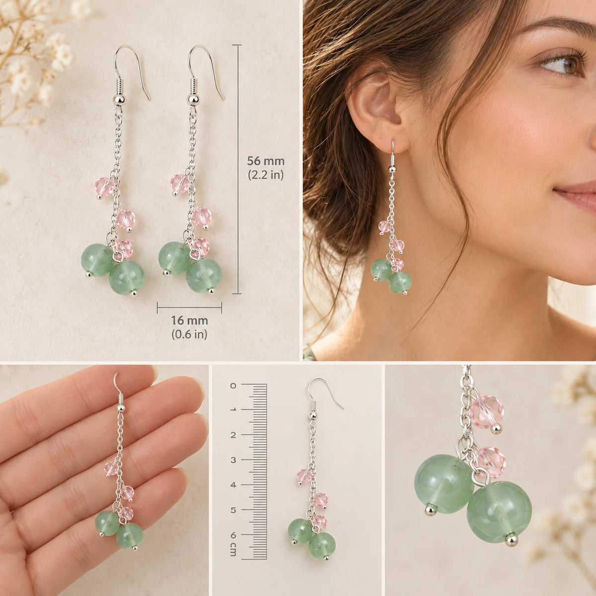 The Dangle Berries | Natural Stone Dangle Earrings