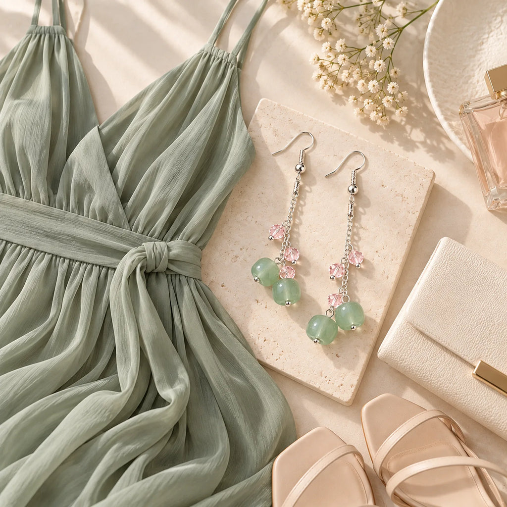 The Dangle Berries | Natural Stone Dangle Earrings