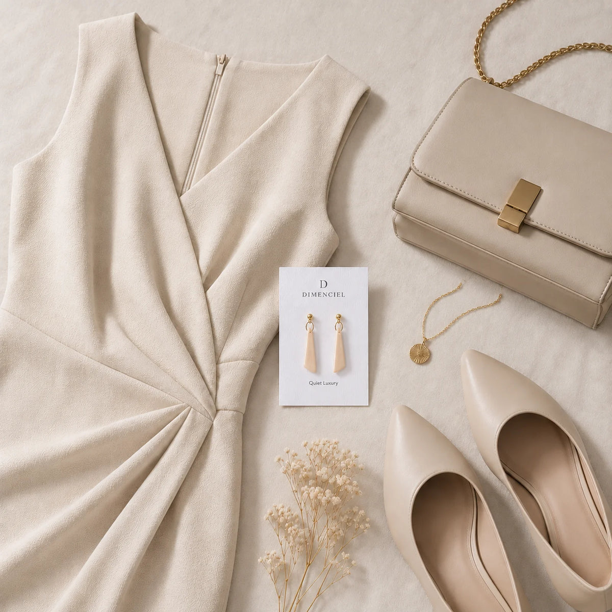 The Pyramid Drop | Minimalist Geometric Drop Earrings