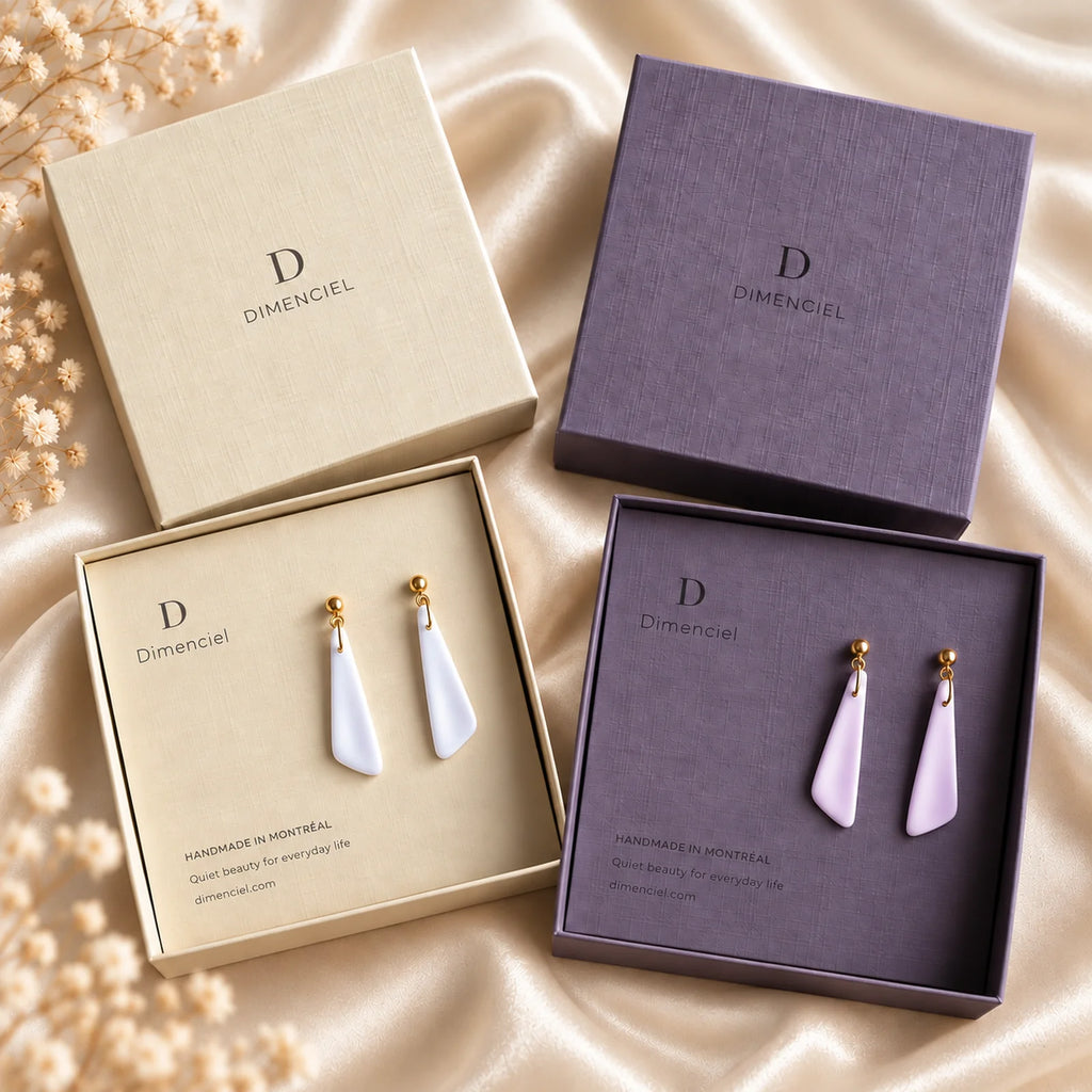 The Pyramid Drop | Minimalist Geometric Drop Earrings
