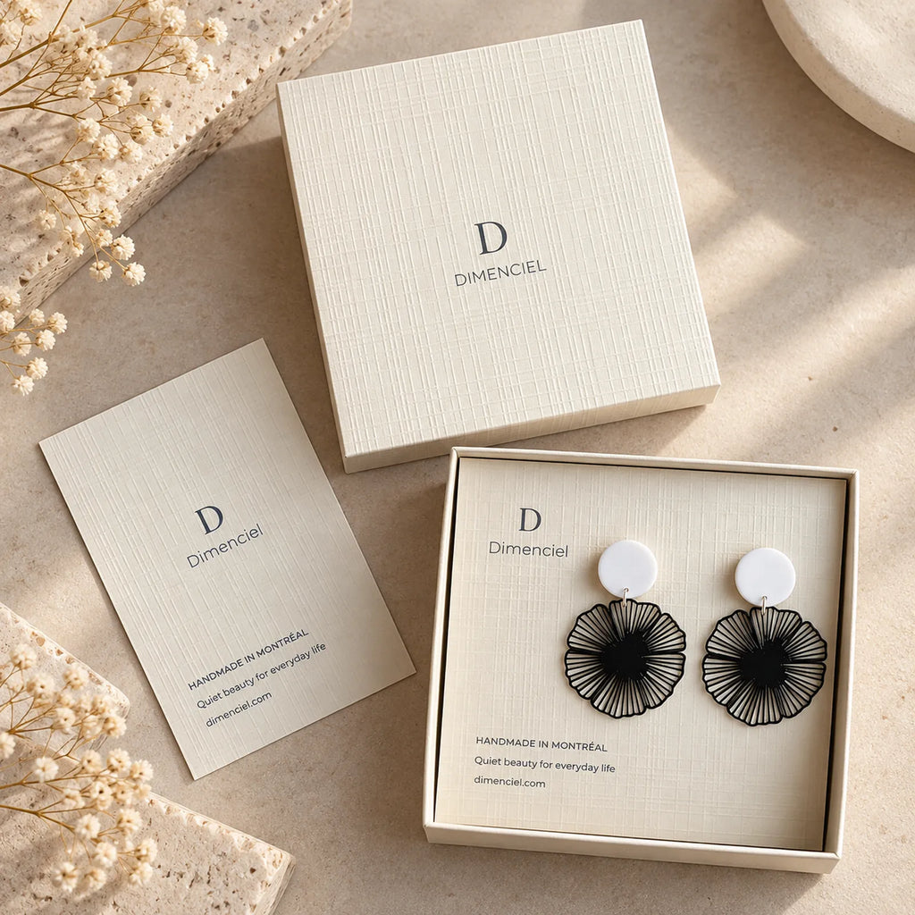 The Blossom Drop | Geometric Flower Drop Earrings