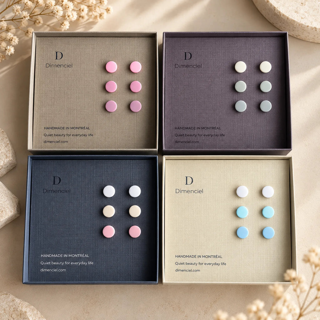 The Orb Trio | Minimalist Circle Ear Studs