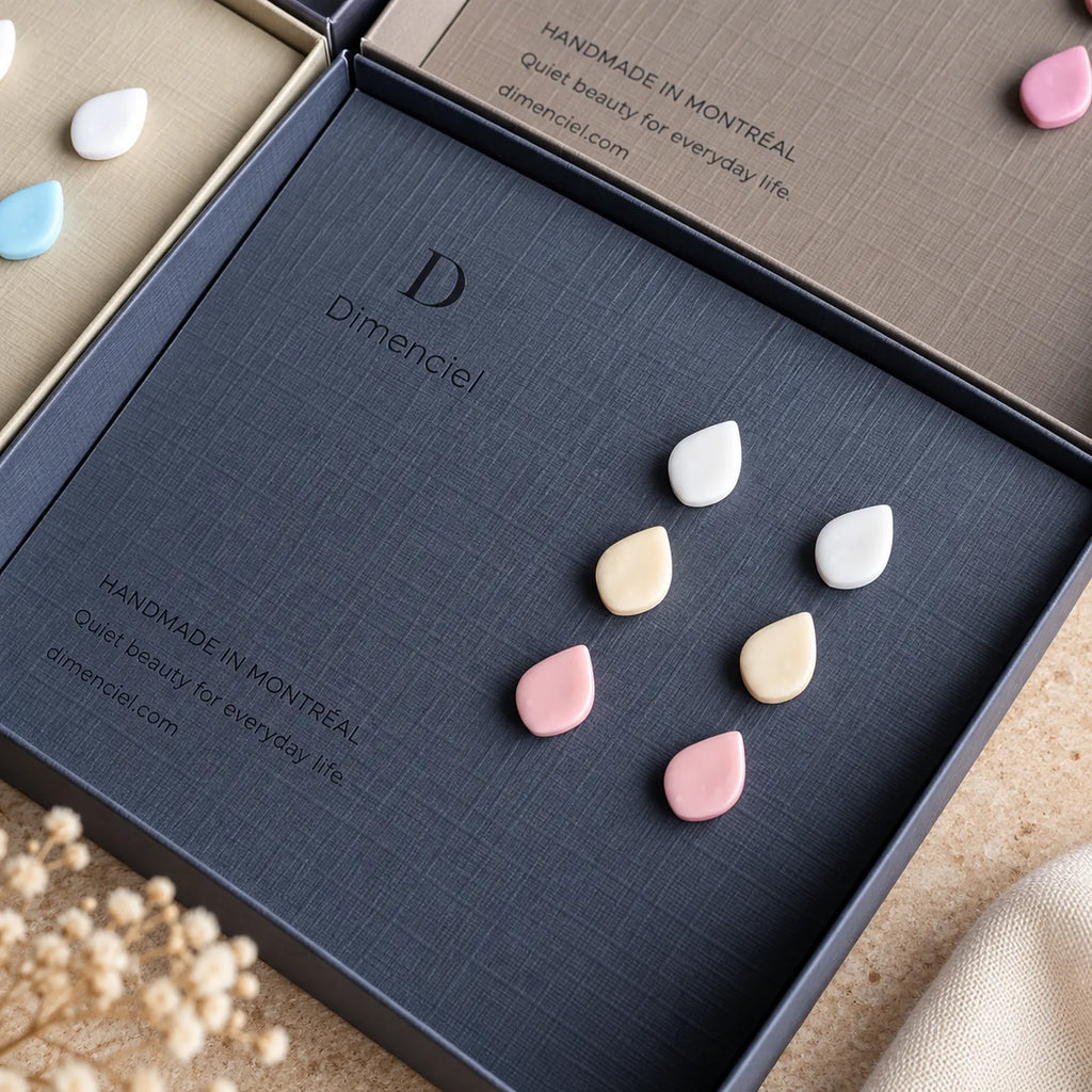 The Petal Trio | Minimalist Teardrop Ear Studs