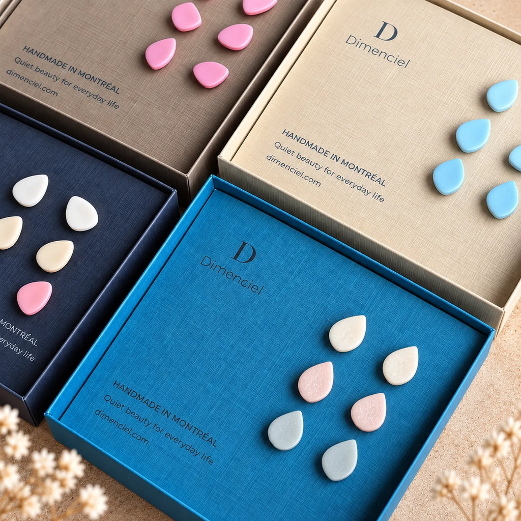 The Petal Trio | Minimalist Teardrop Ear Studs